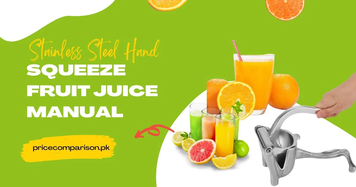 Stainless Steel Hand Squeeze Fruit Juice Manual 